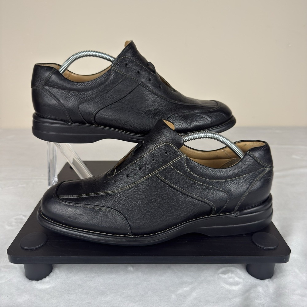 Johnson & Murphy Men's Size 11 M Black Sheepskin Oxford Lace Up Shoes‎ 20-7218